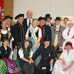 Panorama gruppenfoto traditionsverein