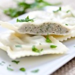Maultaschen mit Fleischfüllung / ravioli with meat filling
