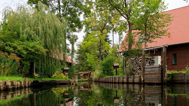 Wasserstraße im Spreewald