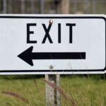 Schild Ausgang
